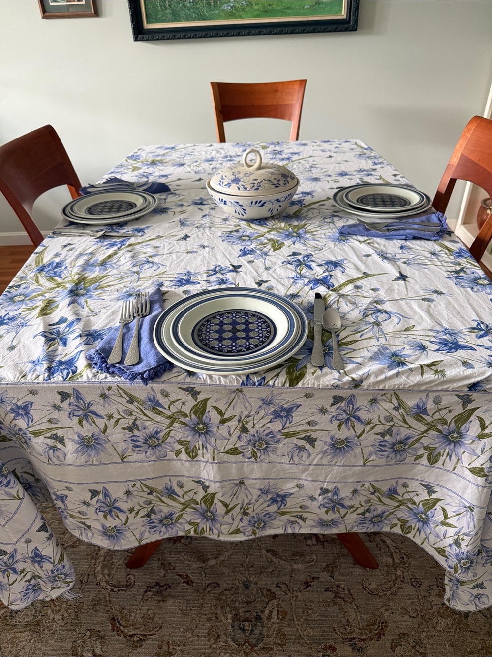 April Cornell tablecloth